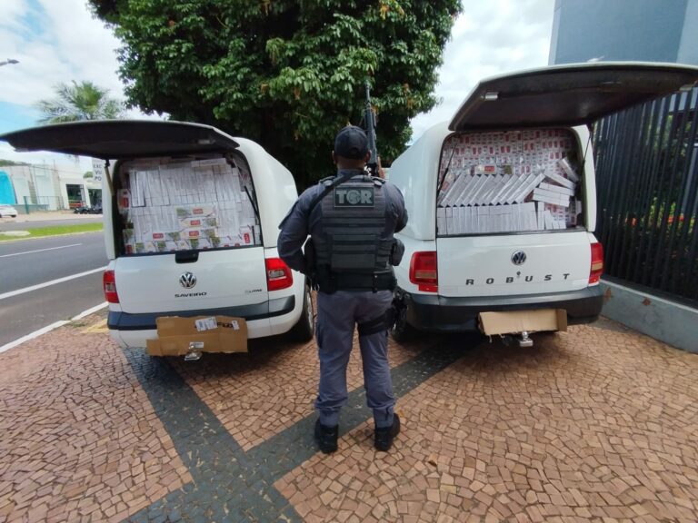 Polícia apreende carga de cigarros contrabandeados  em Araçatuba