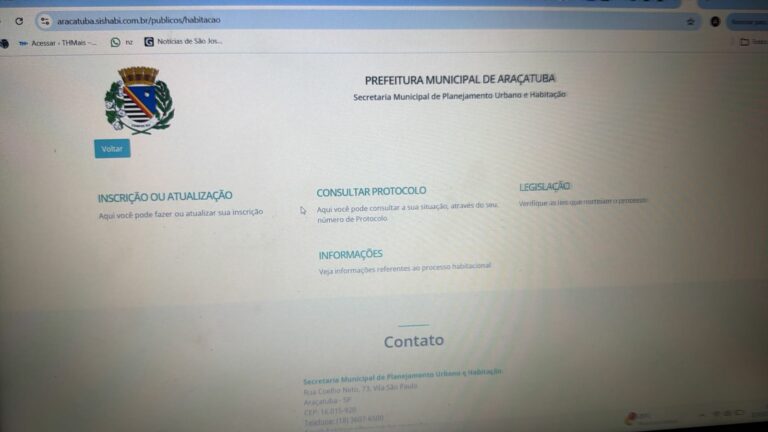 Prefeitura de Araçatuba abre inscrições para 256 moradias do Minha Casa, Minha Vida