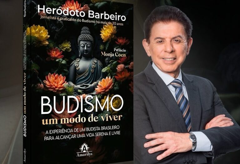 Heródoto Barbeiro lança novo livro sobre budismo em São Paulo