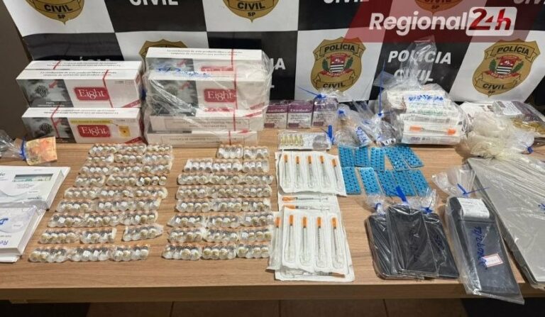 Casal é preso por venda de emagrecedores e anabolizantes