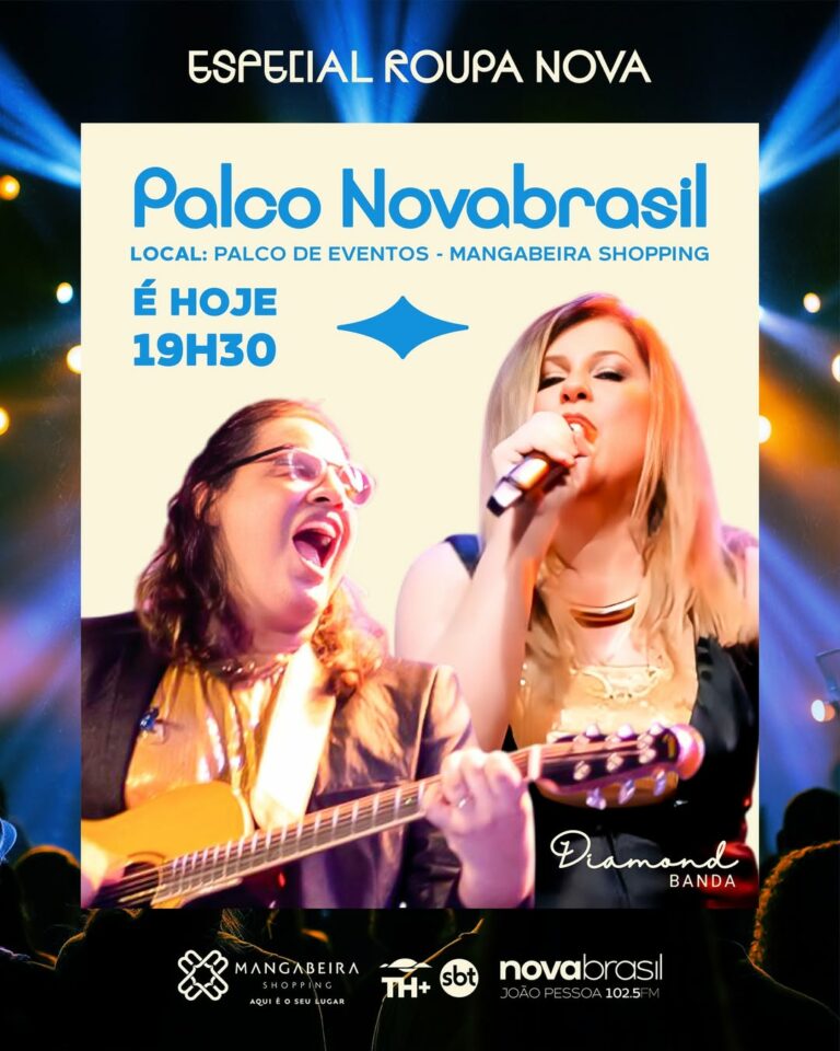 Palco Novabrasil promove show Especial Roupa Nova nesta sexta-feira (27) em João Pessoa