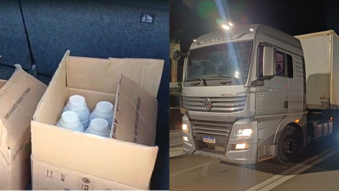 PRF prende idoso por transporte irregular de agrotóxicos e apreende caminhão clonado em Jacareí