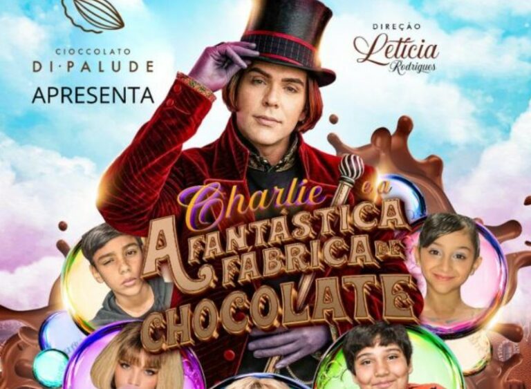 Espetáculo “Charlie e a Fantástica Fábrica de Chocolate” estreia em João Pessoa com sessões em maio