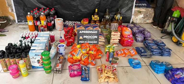 Procon-CG apreende 358 produtos impróprios em estabelecimento
