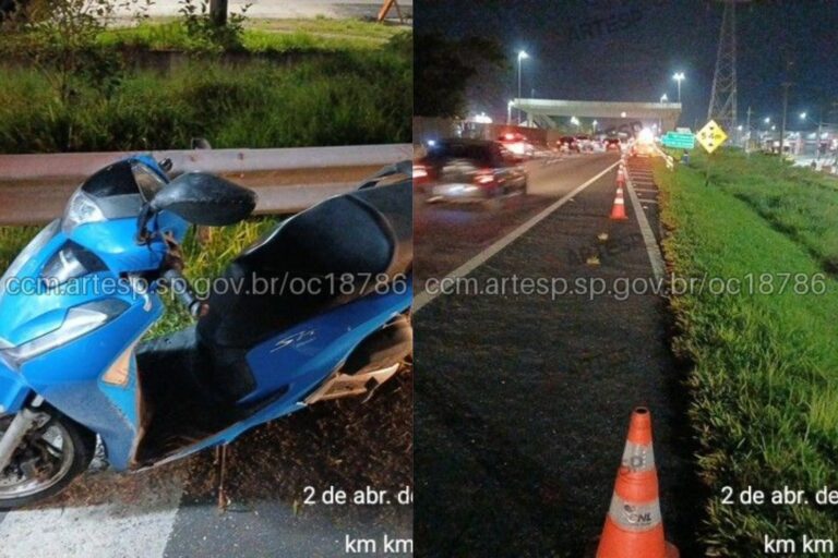 Motociclista morre após mal súbito e ser arremessado em rodovia do litoral