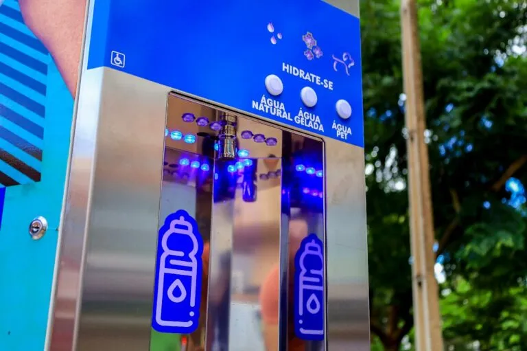 Prefeitura instala bebedouros inteligentes nos espaços públicos de Ribeirão Preto