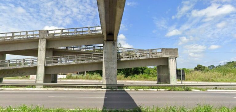 Prefeitura de Alhandra interdita passarela e trecho da BR-101 para manutenção nesta sexta