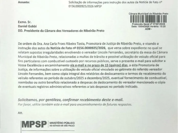 MP - LINCOLN - USO DO CARRO