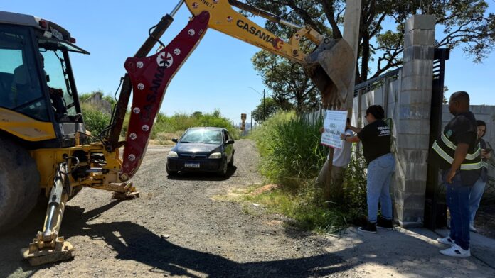 Obra clandestina é interrompida em área protegida de Campinas
