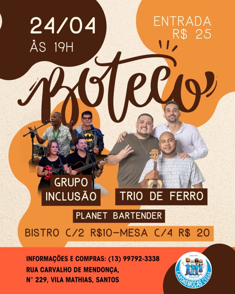 Boteco do Lar acontece nesta sexta-feira (24)