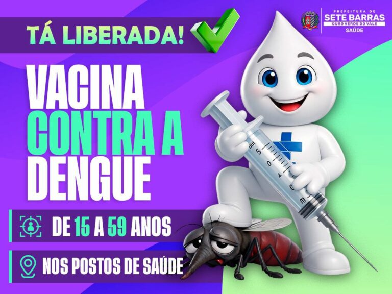 Sete Barras amplia vacinação contra dengue para população