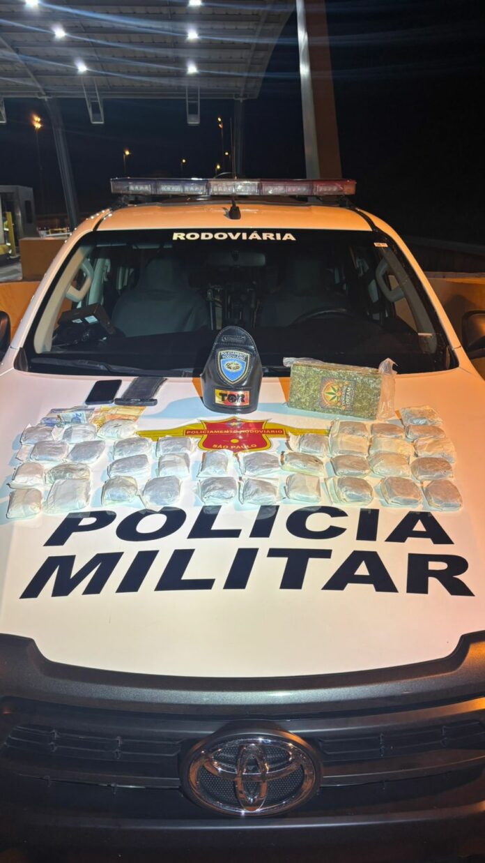 Polícia Rodoviária prende homem com mais de 4 kg de drogas em Igaratá