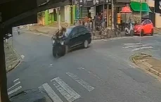 acidente guaruja moto e carro