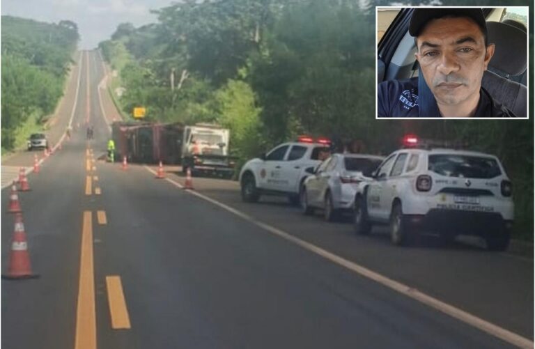Homem morre em colisão entre carro e caminhão na SP-461