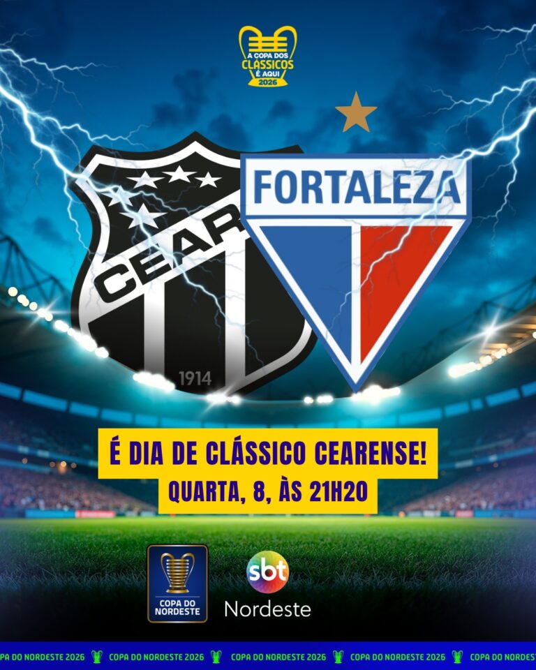 TH+ SBT transmite o Clássico-Rei entre Ceará e Fortaleza nesta quarta (8) pela Copa do Nordeste