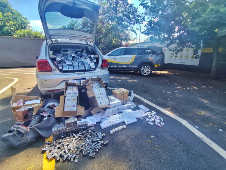 Polícia Rodoviária apreende R$ 1,39 milhão em contrabando e prende foragido
