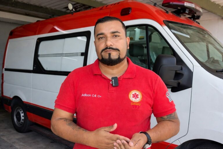 Socorrista do SAMU salva bebê engasgado em São Vicente