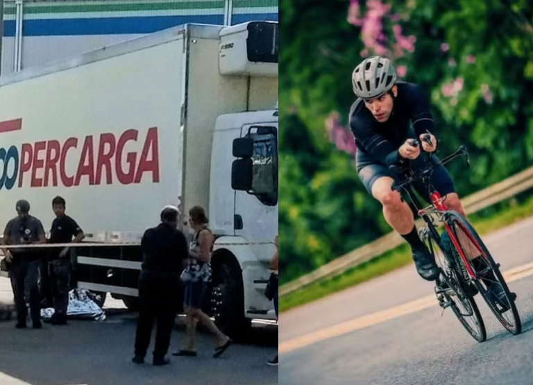 Ciclista morre após ser atropelado por caminhão em avenida de Santos