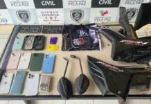 Polícia Civil prende dois suspeitos e recupera moto e celulares de entregador em Cabedelo