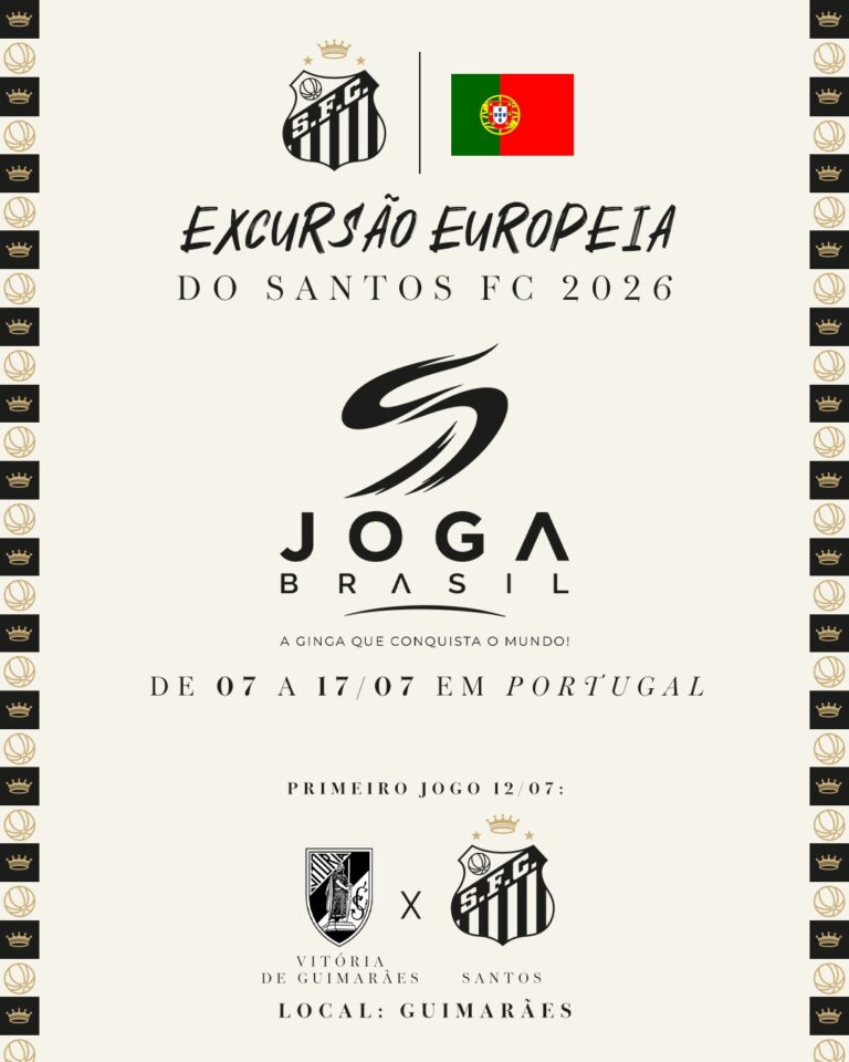 Santos anuncia excursão em Portugal durante a pausa para a Copa do Mundo