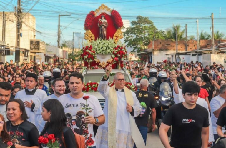 Festa da padroeira de Santa Rita começa nesta sexta (22) com romaria infantil e procissão em nova data