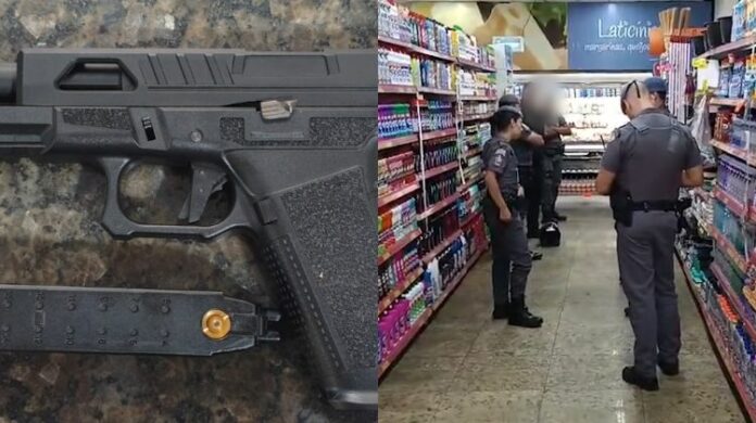 Ex-funcionário revoltado invade supermercado e ameaça funcionária