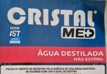 Vigilância Sanitária orienta suspensão de água destilada da marca Cristal Med em Campina Grande