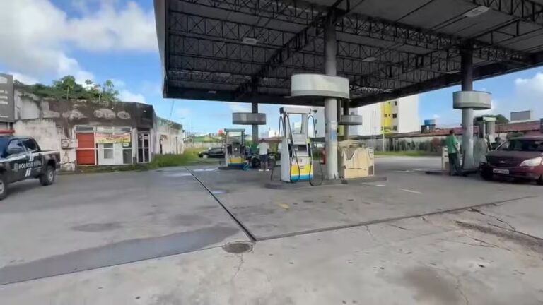 Criminosos tentam explodir cofre de posto de combustíveis no Valentina