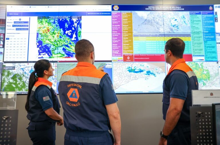Defesa Civil alerta para risco de temporais isolados e queda nas temperaturas até segunda-feira
