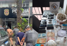 Trio é preso por tráfico de drogas após fugir de abordagem na Ponta da Praia, em Santos; VÍDEO