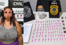 Mulher é presa com drogas, dinheiro e material da logística do tráfico em Boqueirão