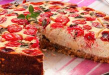 ThaComTudo: Confira uma receita deliciosa de Cheescake Salgada Caprese!