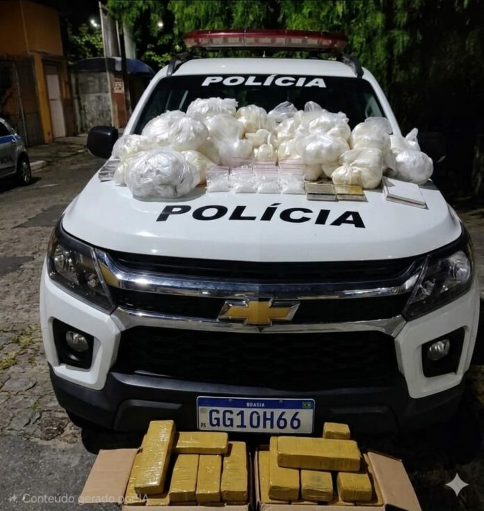 Mulher é presa com quase 49 kg de drogas em ação da Força Tática em Lorena