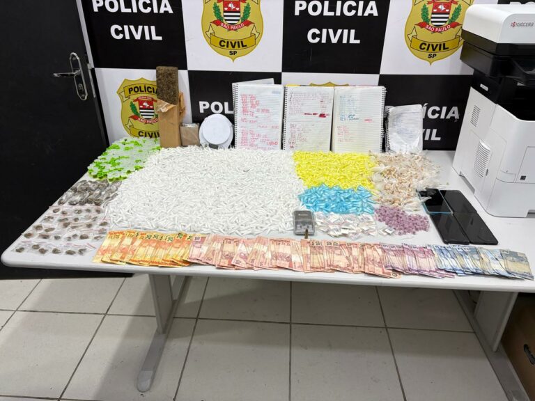 Trio é preso por tráfico de drogas e posse irregular de arma em cidade do litoral de SP