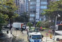 Santos segue em estado de alerta para ressaca marítima