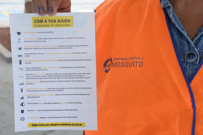 Saúde identifica 25 bairros com alto risco de transmissão de dengue no 21º Alerta do ano