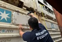 Cerca de 48 kg de cocaína é encontrada em contêiner refrigerado no Porto de Santos com destino a Europa; VÍDEO