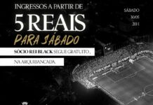 Santos anuncia ingressos a R$ 5 para jogo contra o Vitória