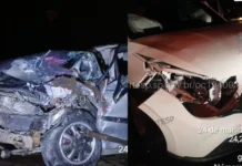 Carro invade a contramão em rodovia e bate de frente com veículo; três pessoas ficaram feridas
