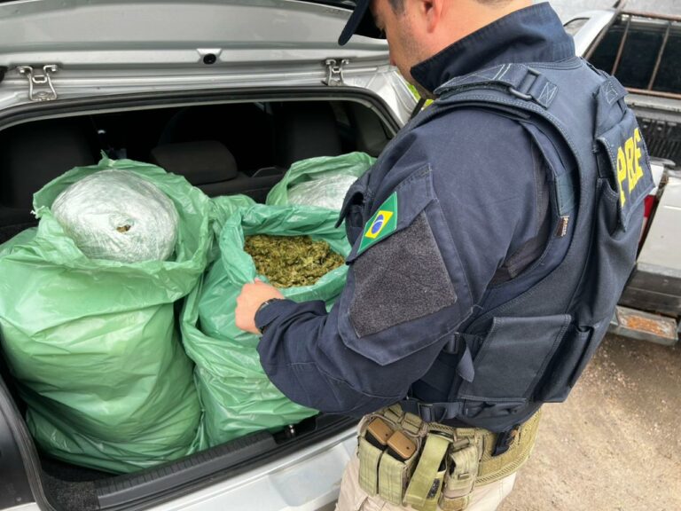 Casal é preso com 25 kg de “supermaconha” durante abordagem da PRF na BR-230, na Paraíba