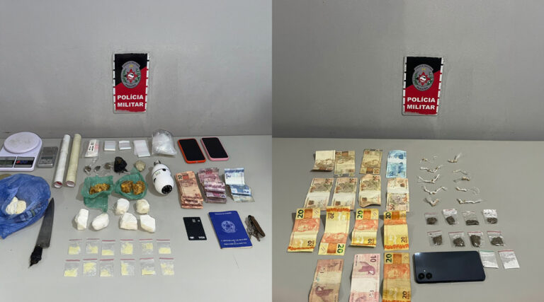 Cinco pessoas são presas por tráfico de drogas em operações da PM em Bayeux