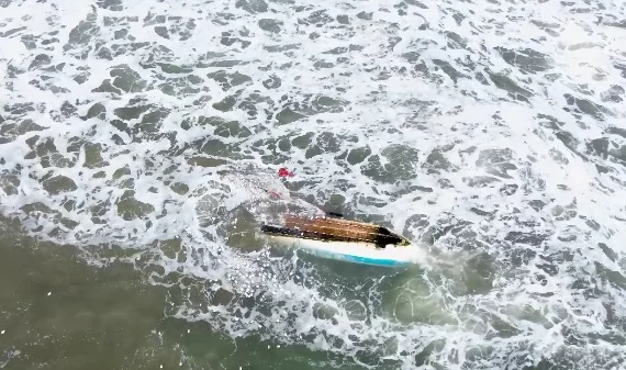 barco virado