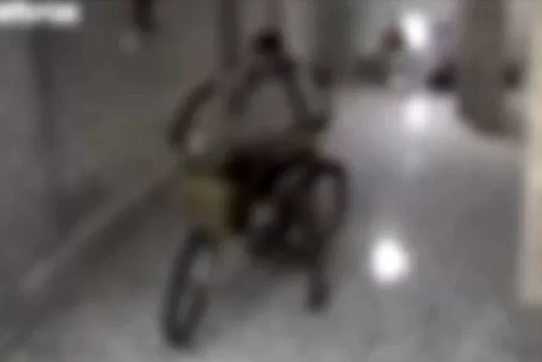 Homem invade prédio e furta bicicleta em Santos; VÍDEO