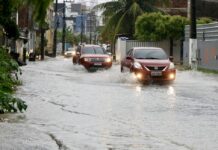 João Pessoa registra 413 mm de chuva e supera média de maio em 46%; Alerta continua