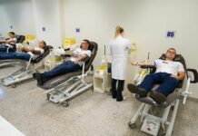 Aspirantes a Guardas Civis fazem doação de sangue coletiva