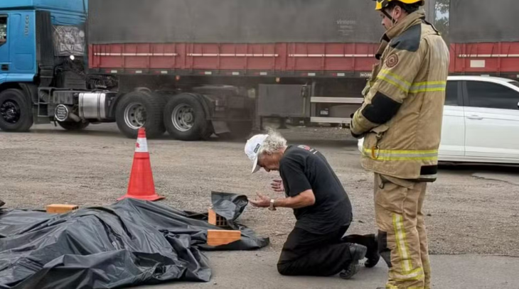 Imagem de acidente na BR-158 comove após morte de motociclista