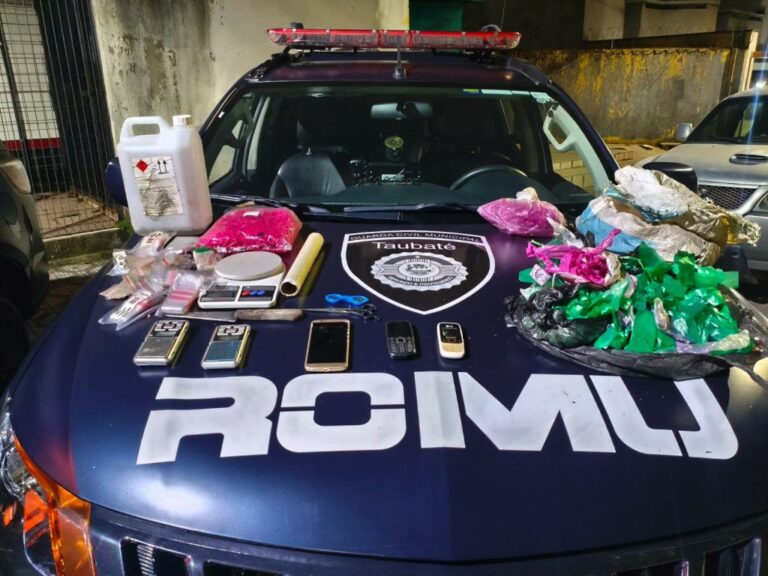 GCM de Taubaté apreende R$110 mil em materiais para o tráfico de drogas
