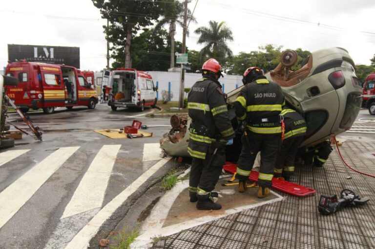 Simulado de acidente encerra campanha Maio Amarelo em Taubaté nesta sexta (29)