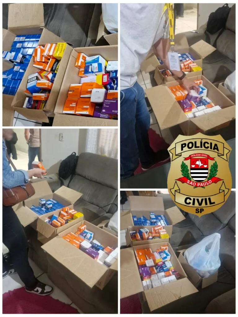 Polícia investiga falsificação de remédio para diabetes e apreende 150 caixas de medicamentos controlados