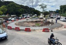 Trecho no entorno da UFPB continua interditado para obras de duplicação viária